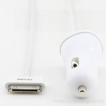 5V/2.1A output Car charger with 30Pin Cable